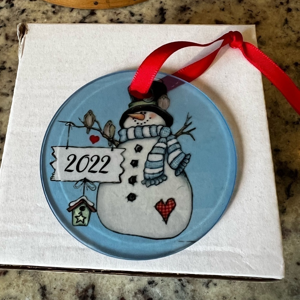 2022 Handmade Glass Christmas Ornament